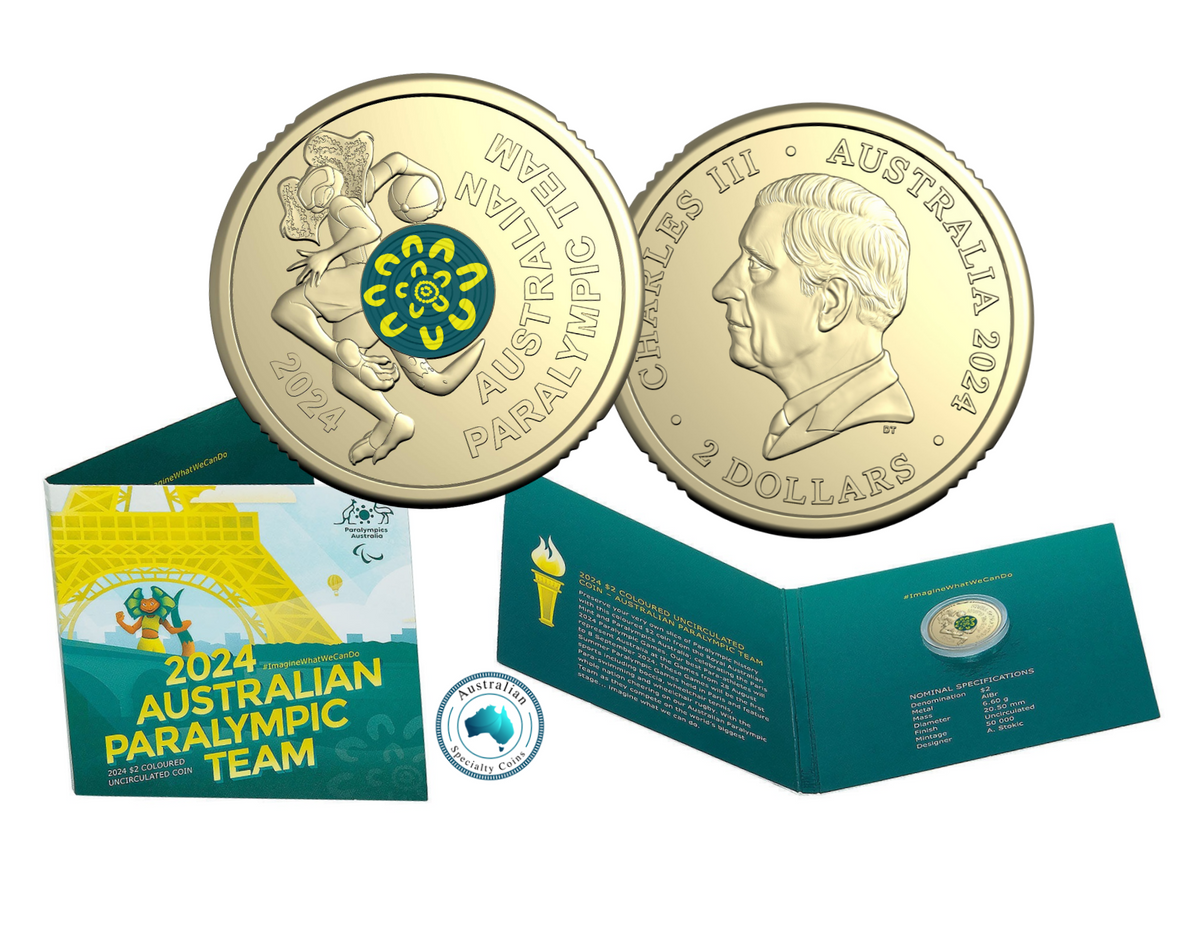 2024 Australian Paralympic Team 2 in Collection Folder Australian