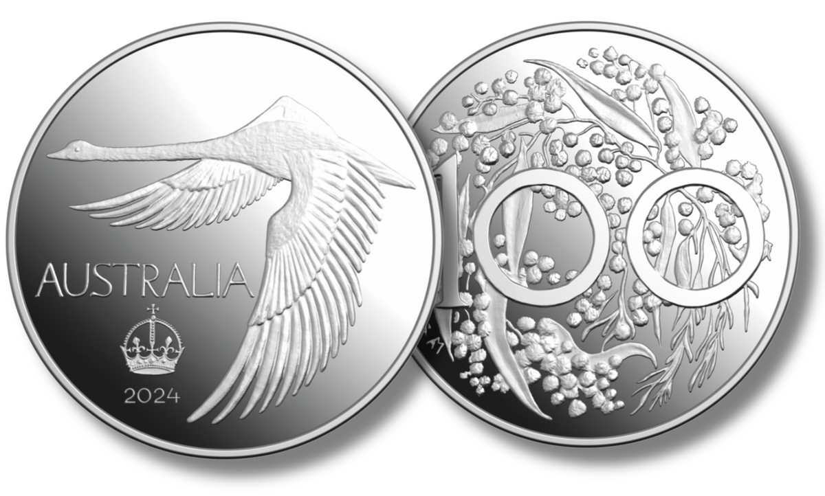 2024 Swan Dollar Pattern Crown Silver Proof (PreOrder) Australian