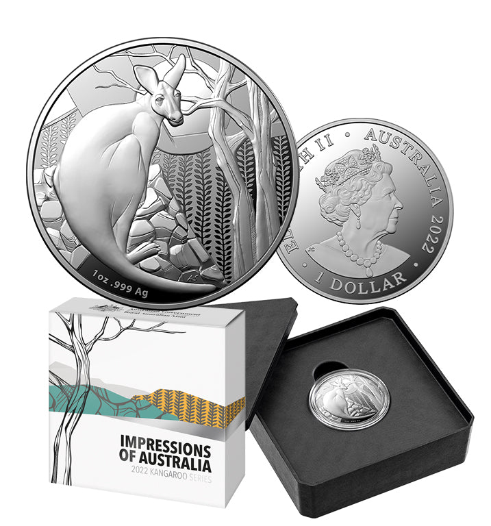 2022 Kangaroo Series $1 1oz Silver Proof Coin – Australian