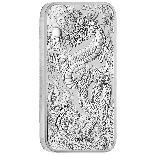 2024 Dragon 1oz Silver Bullion Rectangular Coin