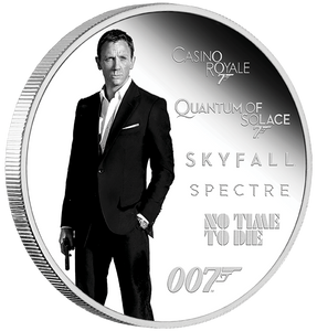 2024 James Bond Legacy Series – 5th Issue 'Daniel Craig' 1oz Silver Proof Coloured Coin