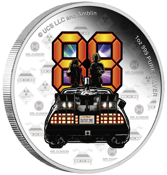 2025 BACK TO THE FUTURE 40th Anniversary 1oz Silver
Proof Coin