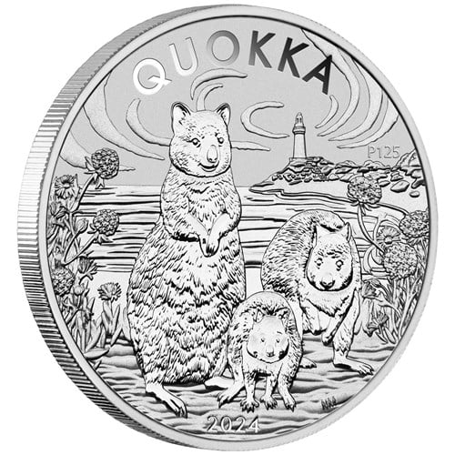 2024 Australian Quokka 1oz Silver BU $1 Coin