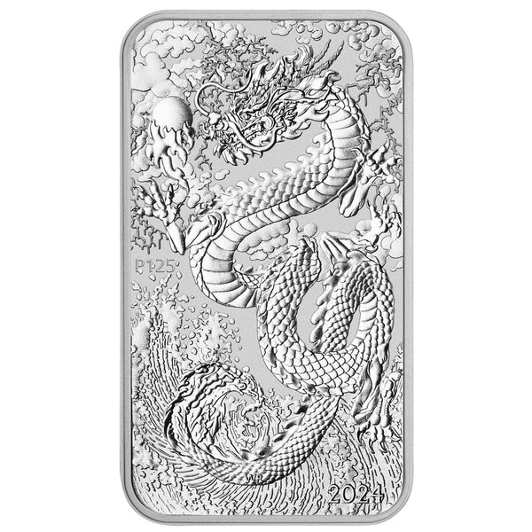 2024 Dragon 1oz Silver Bullion Rectangular Coin