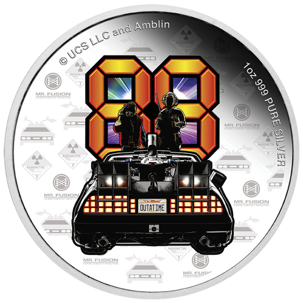 2025 BACK TO THE FUTURE 40th Anniversary 1oz Silver
Proof Coin