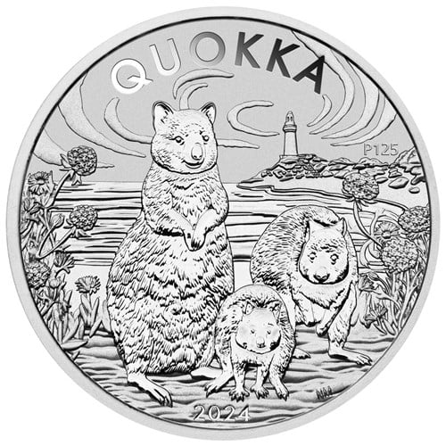 2024 Australian Quokka 1oz Silver BU $1 Coin