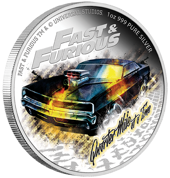 2023 Fast and Furious 'Quarter Mile at a Time' 1oz Silver Coin