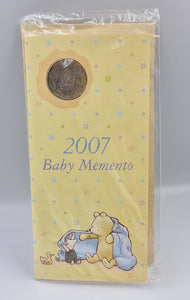 2007 Baby Memento 50c Coin on Card