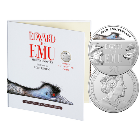 2023 Edward the Emu 35th Anniversary – Special Edition Book with 20c CuNi Coloured Uncirculated Coin