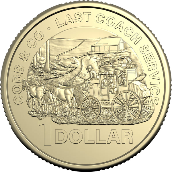 2024 Cobb & Co 'Centenary of the Last Passenger Service' $1 Uncirculated Coin