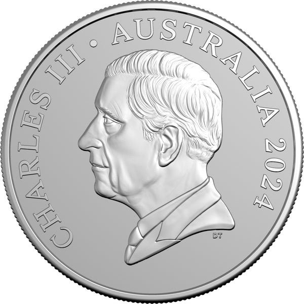 2024 Kangaroo Series $1 1oz Silver Frosted Uncirculated Coin