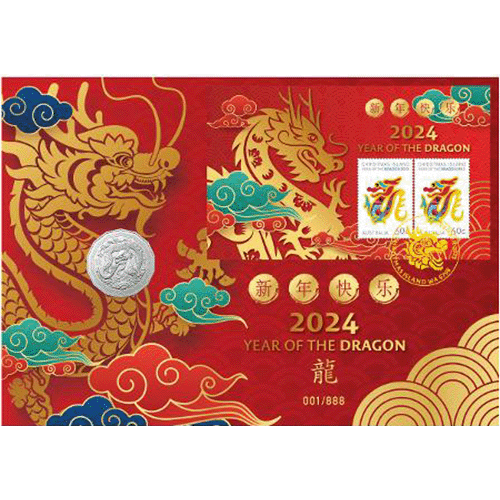 2024 Year of the Dragon 50c Limited-Edition Impressions PNC