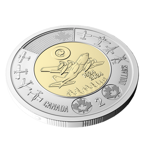 2024 Royal Canadian Airforce 100th Anniversary $2 Non-Colourised Special Wrap Roll