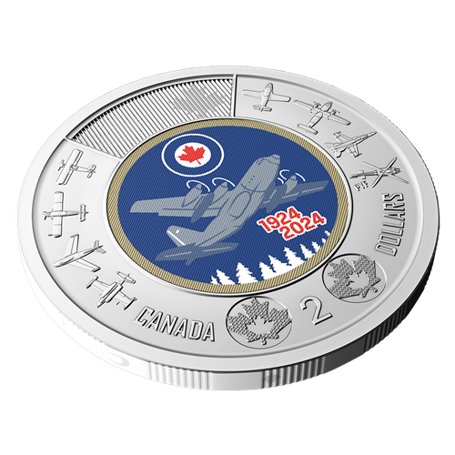 2024 Royal Canadian Airforce 100th Anniversary $2 Colourised Special Wrap Roll