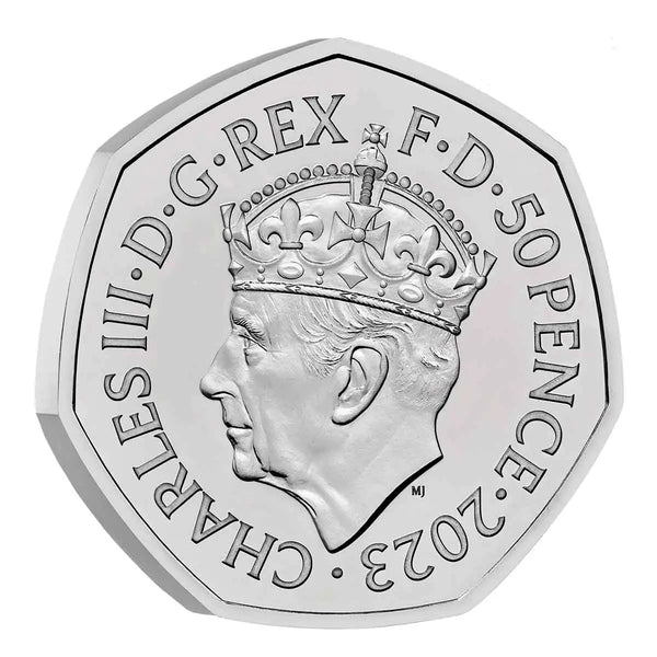 2023 King Charles III 50p Coronation Brilliant Uncirculated Coin