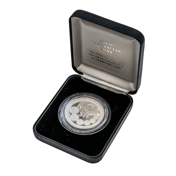 1996 Decimal Currency 30th Anniversary 1oz Silver Proof