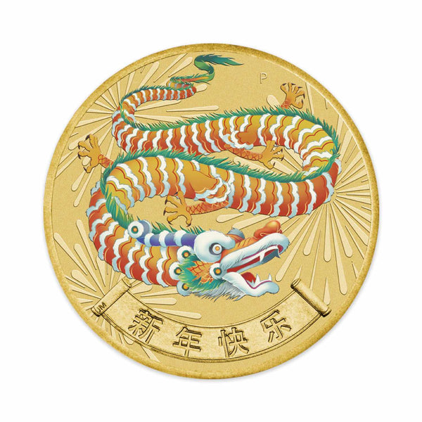 2025 Christmas Island Lunar New Year of the Dragon $1 Postal Numismatic Cover