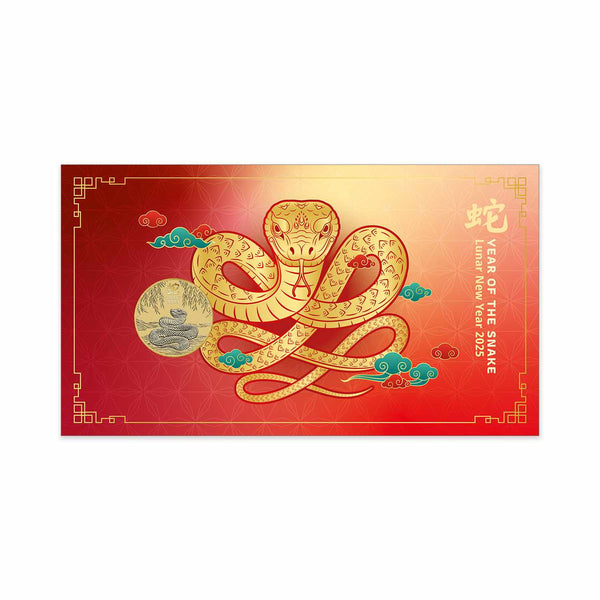 2025 Christmas Island Year of the Snake $1 Postal Numismatic Cover