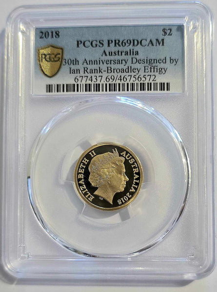 2018 The 30th Anniversary of the $2 - Ian Rank-Broadley Effigy Proof Coin PR69DCAM