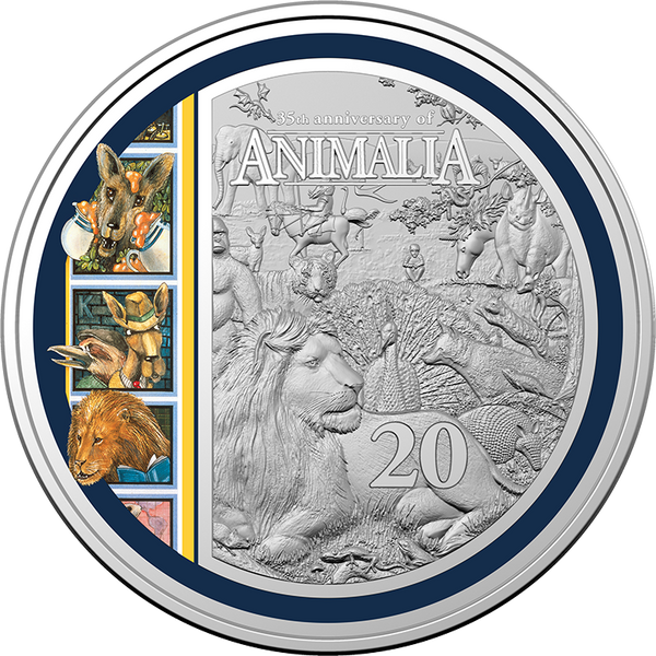 Animalia Bundle – Stamp Pack, Postal Numismatic Cover with 20c Coin and Paperback Book