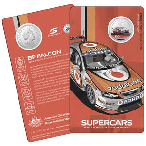 2020 Australian Supercars 60 Years 'Ford BF Falcon' 50c Unc Coin