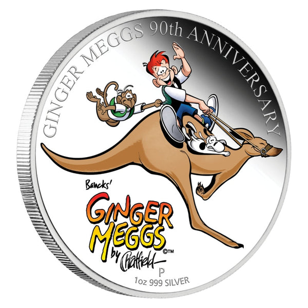 2011 Ginger Meggs 90th Anniversary 1oz Coloured Silver Proof Coin