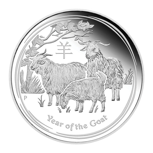 2015 Australian Lunar Series II 'Year of the Goat' Silver Proof Three-Coin Set