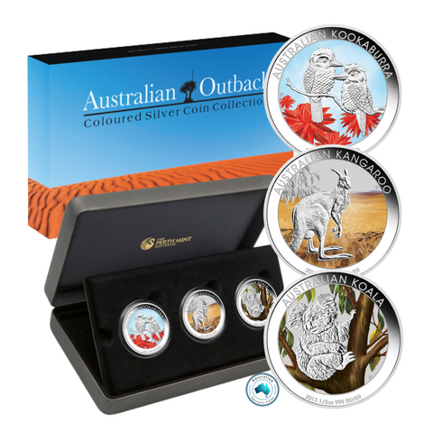 2013 Australian Outback 3-Coin 1/2oz Coloured Silver Collection