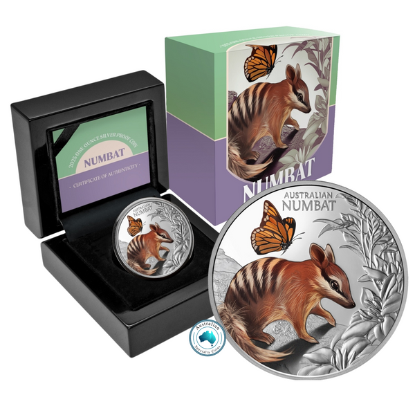 2025 Baby Numbat 1oz Silver Coloured Proof Coin