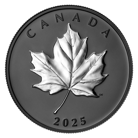 2025 Royal Canadian Mint - Elegant Maple Leaf 1oz Fine Silver Proof Coin