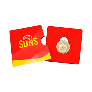 2024 AFL 'Gold Coast Suns' $1 Coin in Card