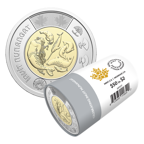 2024 Celebrating Inuit Nunangat $2 Non-Colourized Special Wrap Roll
