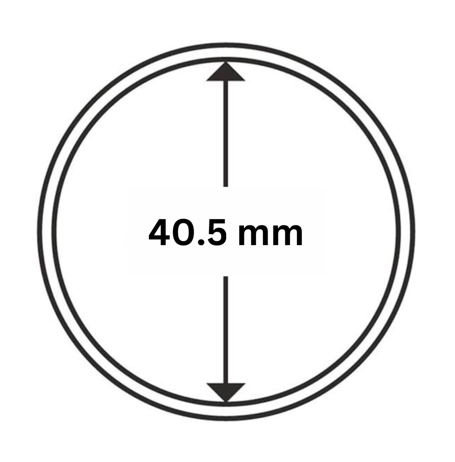 40.5mm Capsule for 1oz Standard and Lunar Series 3 Silver Coins