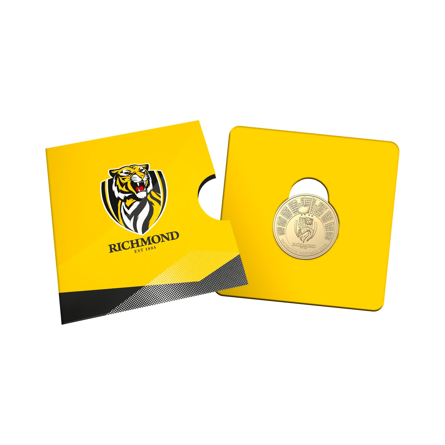 2024 AFL 'Richmond Tigers' $1 Coin in Card