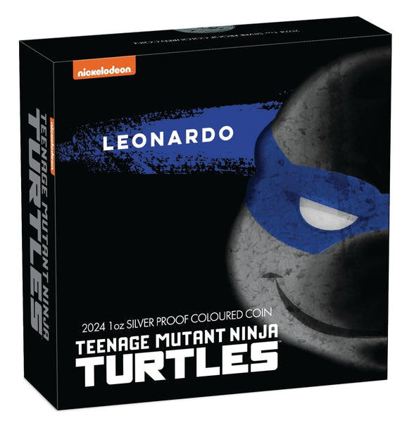 2024 Teenage Mutant Ninja Turtles 'Leonardo' 1oz Coloured Silver Proof Coin