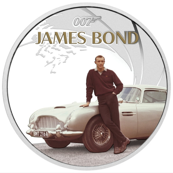 2024 Mr Bond Sean Connery 'DB5 Aston Martin' 1oz Silver Proof Coin