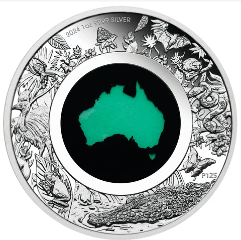 2024 Great Southern Land
1oz Silver Proof Coin with Chrysoprase Insert