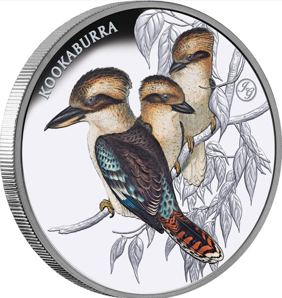 2025 Birds of Australia 'Kookaburra' 1oz Coloured Silver Proof Coin