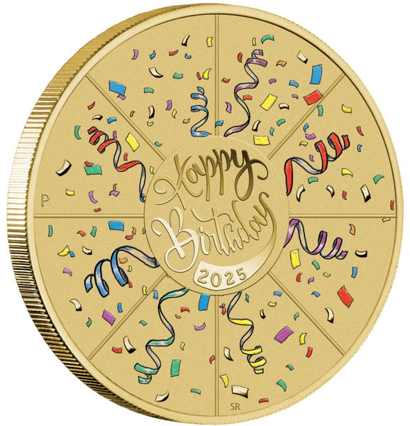 2025 Happy Birthday $1 Stamp & Coin Cover