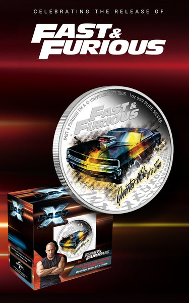 2023 Fast and Furious 'Quarter Mile at a Time' 1oz Silver Coin