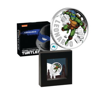 2024 Teenage Mutant Ninja Turtles 'Leonardo' 1oz Coloured Silver Proof Coin