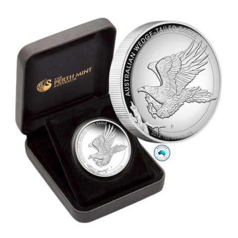 2014 Australian Wedge-Tailed Eagle 1oz Silver High Relief Proof Coin