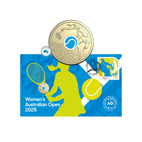 2025 Women's Australian Open PNC with Coloured $2 Coin