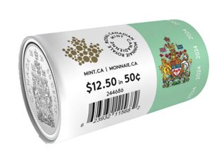 2024 Canadian Mint 50c Special Wrap Circulation Roll