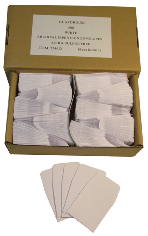 Guardhouse 2x2 Paper Envelopes, White - Box of 500