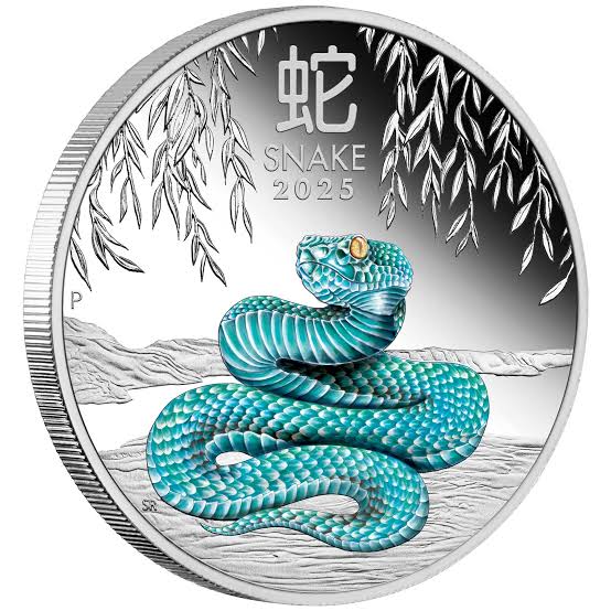 2025 Year of the Snake 1oz Silver Proof Coloured Coin