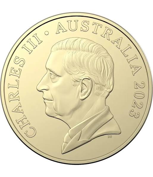 2023 King Charles III Effigy $1 Royal Australian Mint Coin Roll - Non-Premium (Includes Protective Tube)