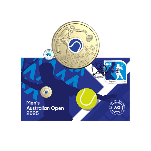 2025 Men's Australian Open PNC with Coloured $2 Coin