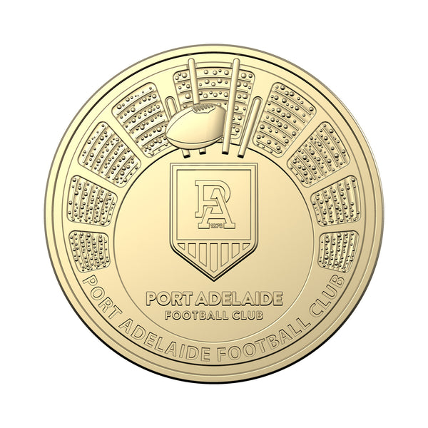 2024 AFL 'Port Adelaide' $1 Coin in Card