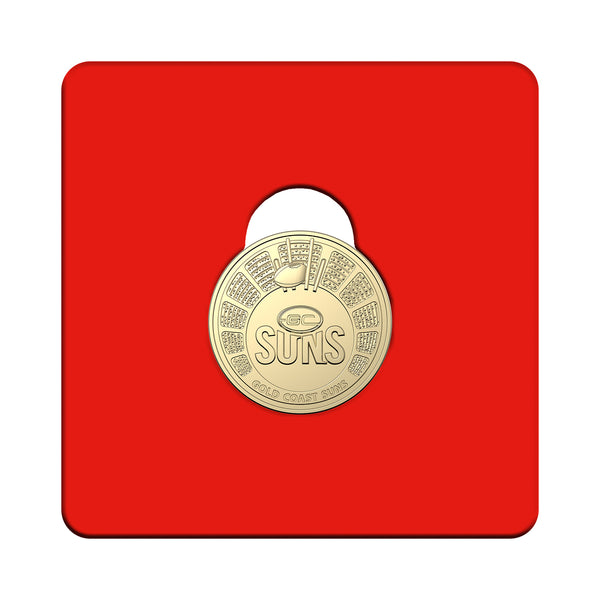 2024 AFL 'Gold Coast Suns' $1 Coin in Card